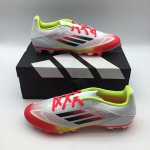 Adidas F50 Club FG MG Soccer Cleats White Neon Orange‎ IE1243 Men Size 11 New
